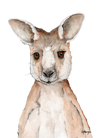 Australian Kangaroo A4 Unframed