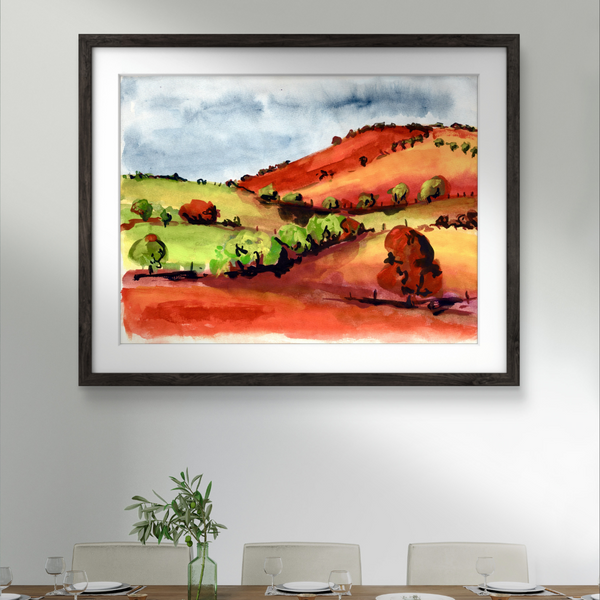 Landscape - Orange rolling hills