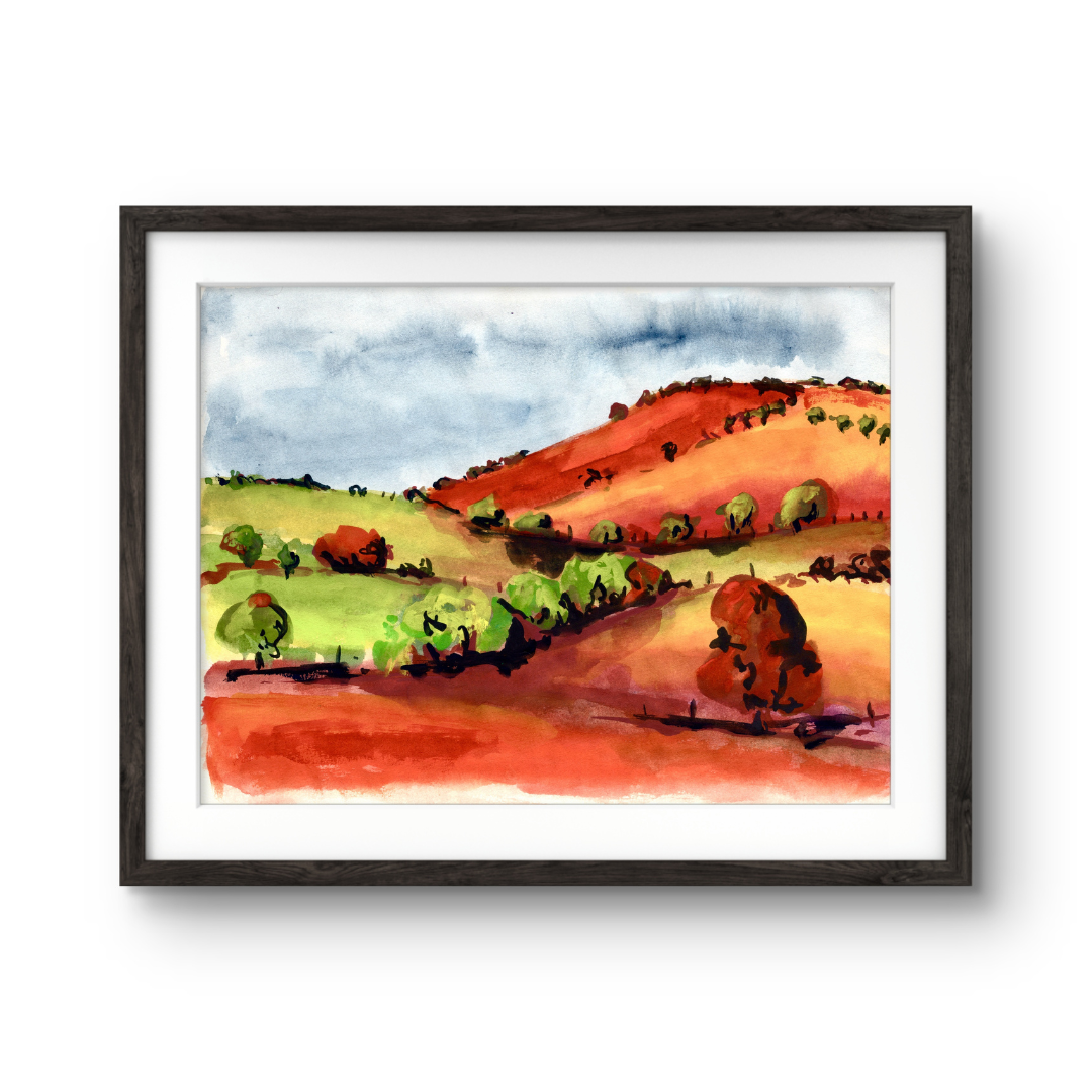 Landscape - Orange rolling hills